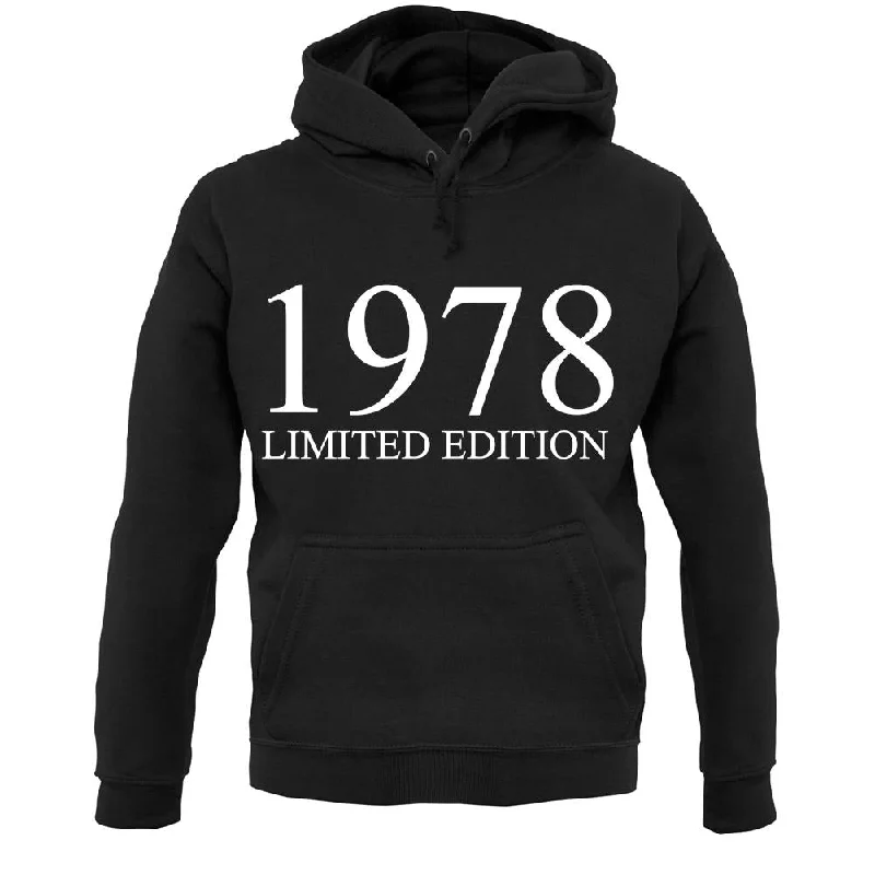 Limited Edition 1978 Unisex Hoodie Hooded Sweatshirt Casual Wear Street Style