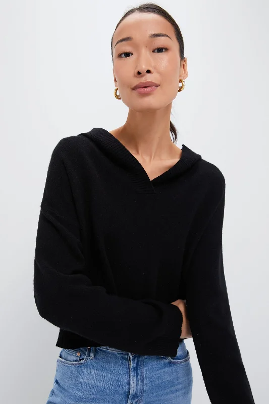 Noir Zarah Hoodie Hoodie with Turtle Neck Cozy Winter
