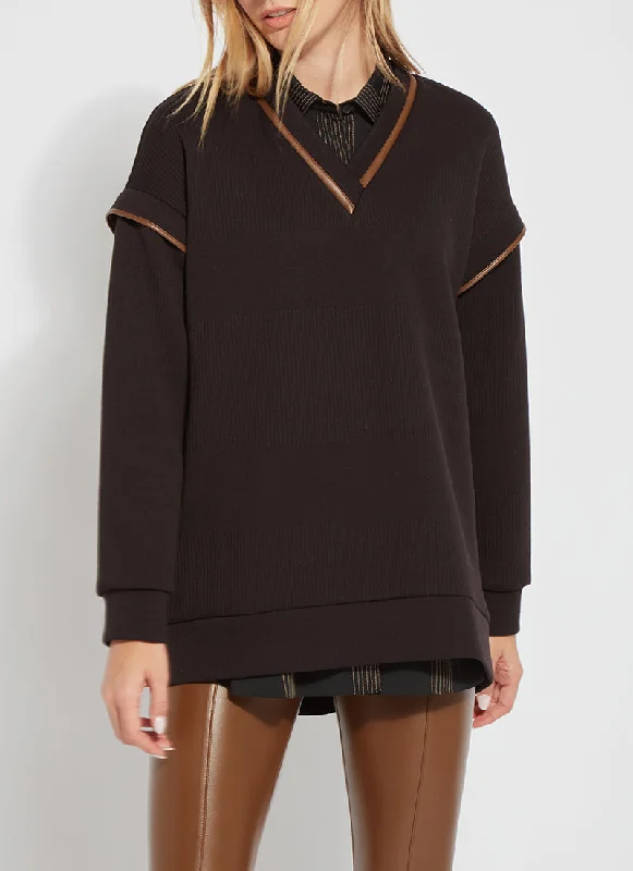 Quilted Convertible Sweatshirt Hoodie with Elastic Cuffs Stretchable Comfortable