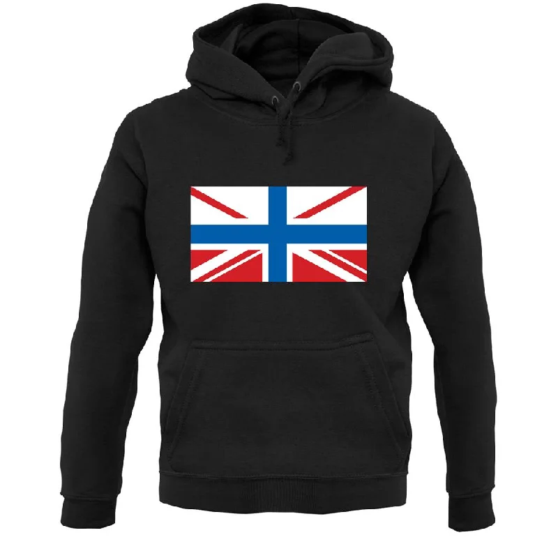 Russian Union Jack Unisex Hoodie Hoodie with Gradient Ombre Colorful