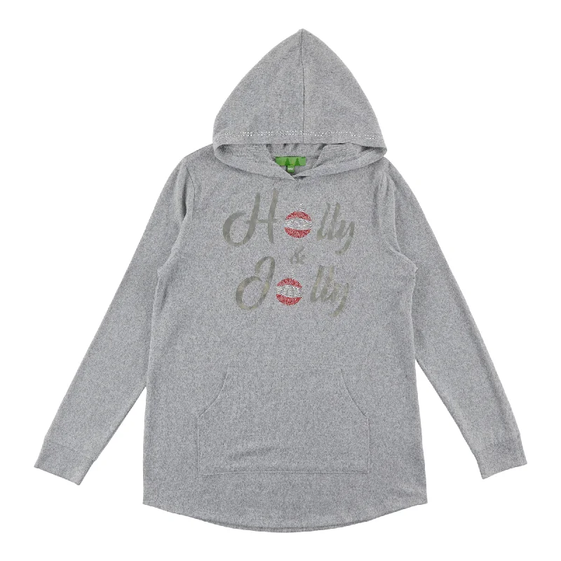 Comfy Cozy Women's Christmas Hoodie Hoodie with Batwing Sleeves Loose Dramatic