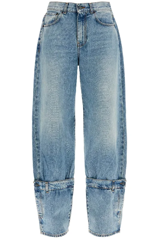 'wide-legged Hurley Jeans For  - Light Blue Stylish High-Waist Jeans