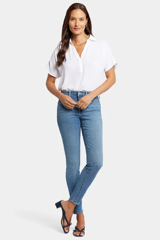 Ami Skinny Jeans - Heyburn Chic Rolled Cuff Denim Jeans
