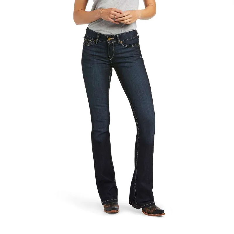 Ariat Ladies Contessa Nashville XLong Boot Cut Jeans Fashionable Relaxed Fit Denim