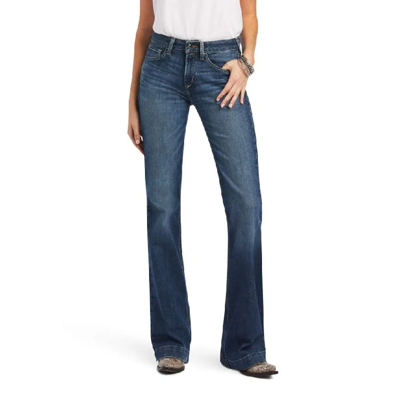 Ariat Ladies Daphne Toronto Slim Trouser Long Jeans Cozy Wide-Legged Jeans