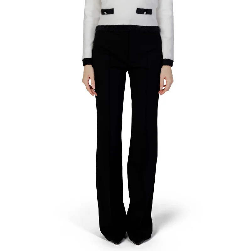 Black Polyester Jeans & Pant Stylish Relaxed Fit Skinny Jeans