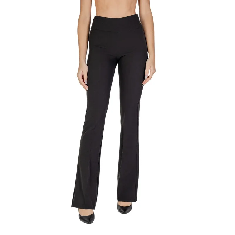 Black Polyester Jeans & Pant Trendy Skinny Fit Jeans