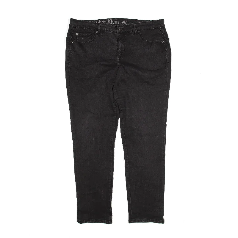 CALVIN KLEIN CURVY Blue Jeans W33 L30 Comfortable Stretch Fit Jeans