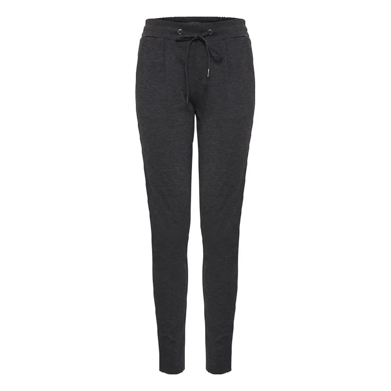 Gray Polyester Jeans & Pant Elegant High-Waisted Flared Jeans