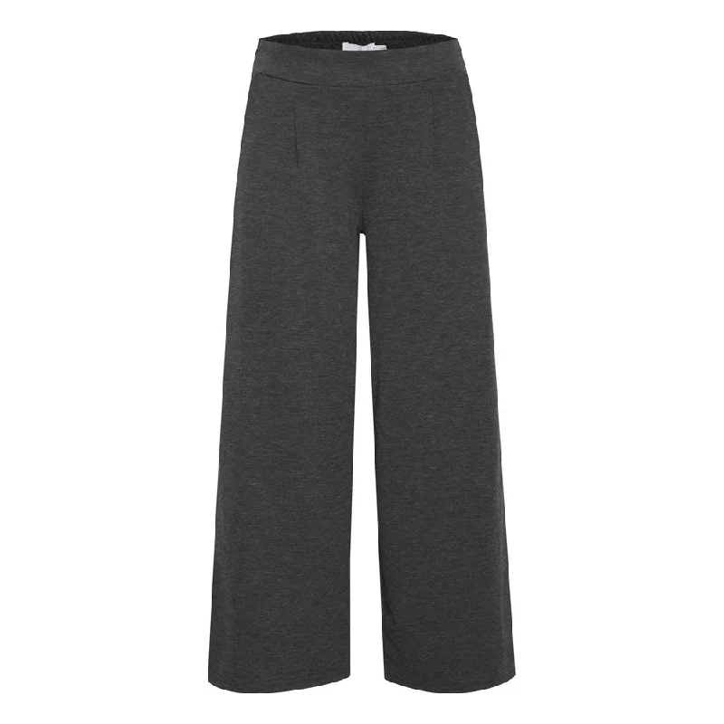Gray Recycled Polyester Jeans & Pant Chic Ripped Jeans