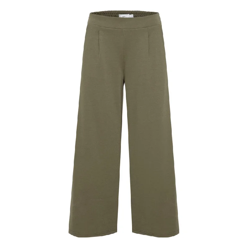 Green Recycled Polyester Jeans & Pant Comfortable Flare Leg Jeans