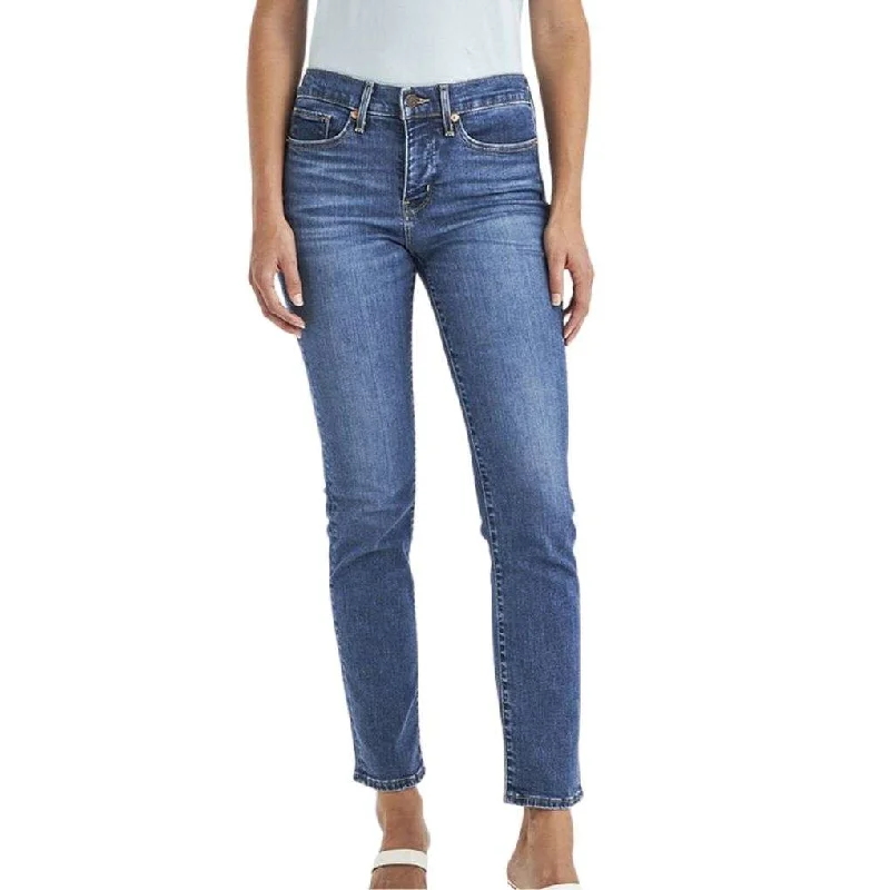 Levi 312 Ladies Shaping Slim Jeans 32 Leg Blue Wave Mid Fashionable Mom Jeans