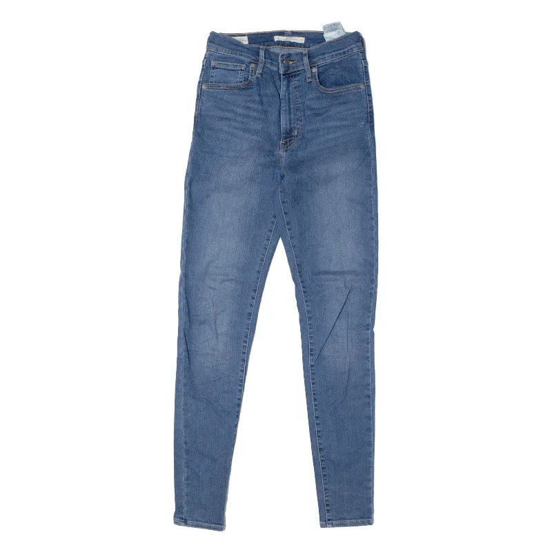 LEVI'S Mile High BIG E Jeans Blue Denim Slim Skinny Stone Wash Womens W27 L30 Cozy Stretch High-Waist Jeans LEVI'S Mile High BIG E Jeans Blue Denim Slim Skinny Stone Wash Womens W27 L30 Cozy Stretch High-Waist Jeans