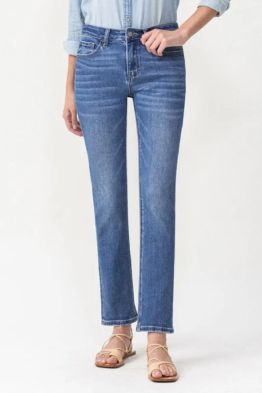 Lovervet Full Size Maggie Midrise Slim Ankle Straight Jeans Classic Button Fly Jeans Lovervet Full Size Maggie Midrise Slim Ankle Straight Jeans Classic Button Fly Jeans