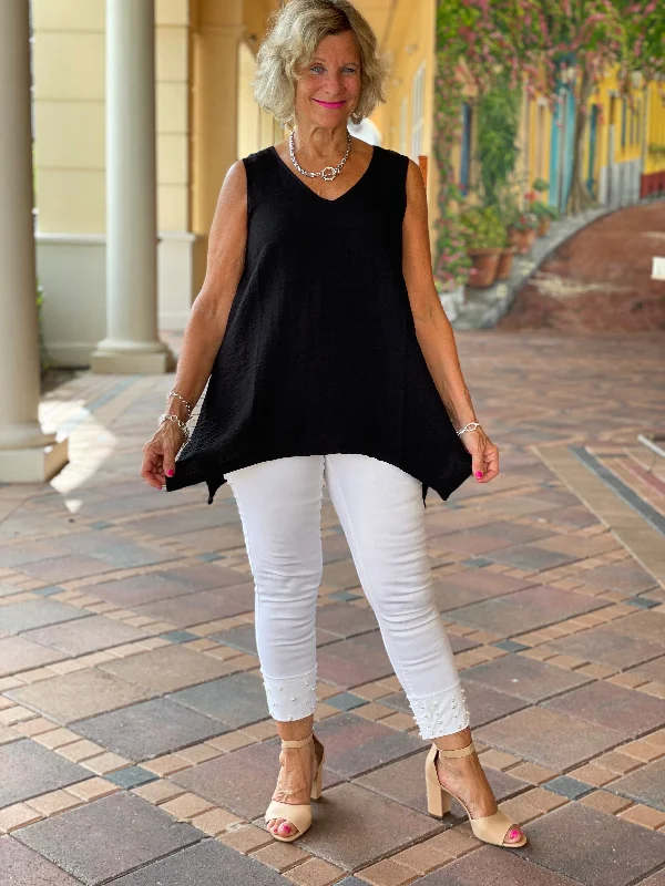 LULU-B WHITE PEARL JEANS Cozy Tencel Blend Denim Jeans