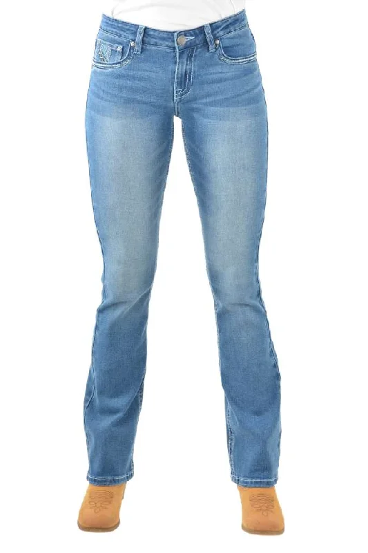 Pure Western Ladies Ziggy Jeans Elegant High-Waisted Flared Jeans