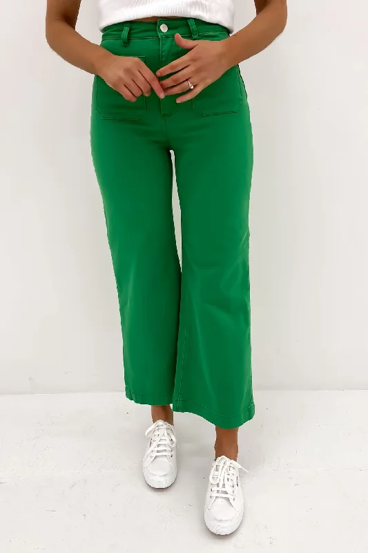 Sailor Jean Grass Fashionable Button-Front Jeans