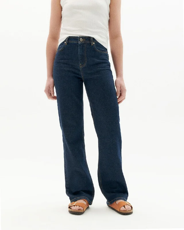 Theresa Jeans Dark Denim Comfortable Stretch Denim Jeans