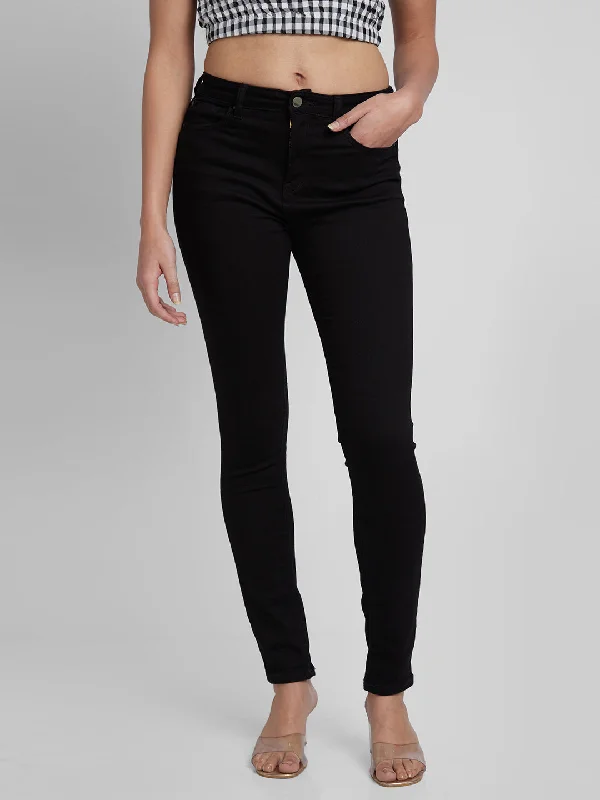 Spykar Women Black Lycra Skinny Fit Regular Length Jeans (Adora) Elegant Tapered Leg Denim Spykar Women Black Lycra Skinny Fit Regular Length Jeans (Adora) Elegant Tapered Leg Denim