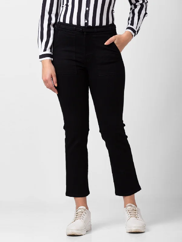 Spykar Women Black Lycra Slim Straight Fit Ankle Length Jeans (Emma) Classic Blue Denim Jeans Spykar Women Black Lycra Slim Straight Fit Ankle Length Jeans (Emma) Classic Blue Denim Jeans