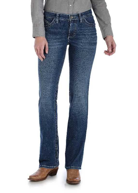 Wrangler Ladies Utimate Riding Jean - Willow - WRW60DS - 34" Leg - WRW60DS34 Trendy Wide-Leg High-Waist Denim Wrangler Ladies Utimate Riding Jean - Willow - WRW60DS - 34" Leg - WRW60DS34 Trendy Wide-Leg High-Waist Denim