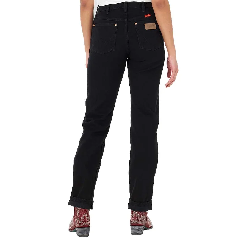Wrangler Women's Cowboy Cut Slim Fit Jeans Cozy Tencel Blend Denim Jeans
