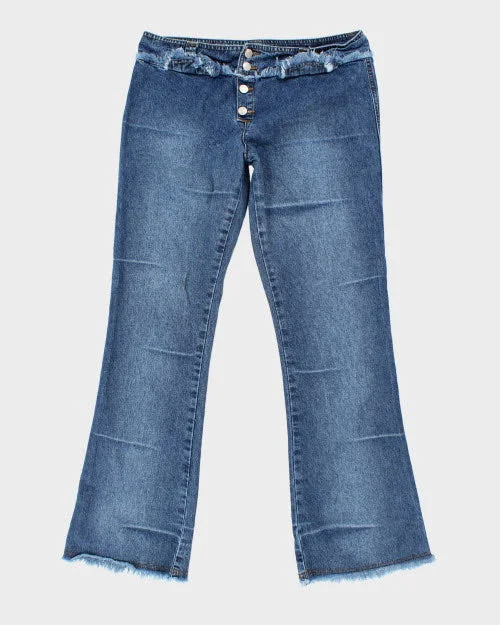 Y2k 00s Paris Blues Jeans - W34 L33 Trendy Low-Rise Slim Jeans