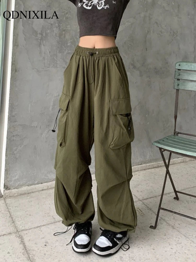 2024 Spring Summer Thin Women Pants Casual Vintage Cargo Pants Comfortable Denim Trousers 2024 Spring Summer Thin Women Pants Casual Vintage Cargo Pants Comfortable Denim Trousers