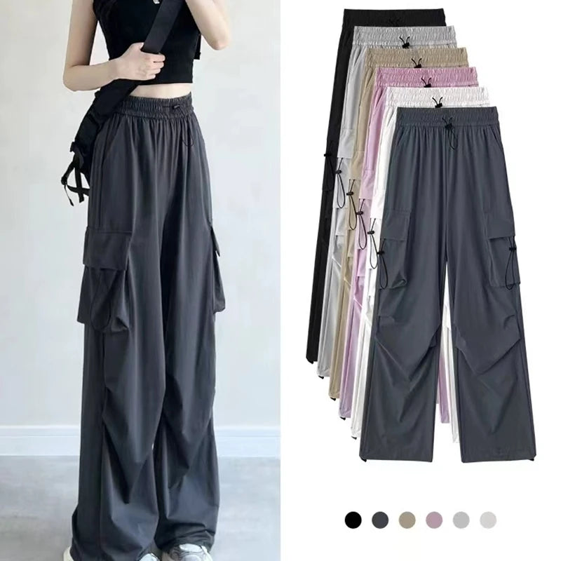 2024 Women Summer Leisure American Style Sports Pants Fashionable Sporty Pants