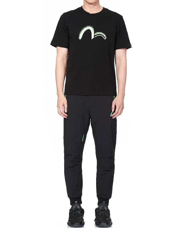 3D Logo Print Sports Pants Trendy Tapered Pants
