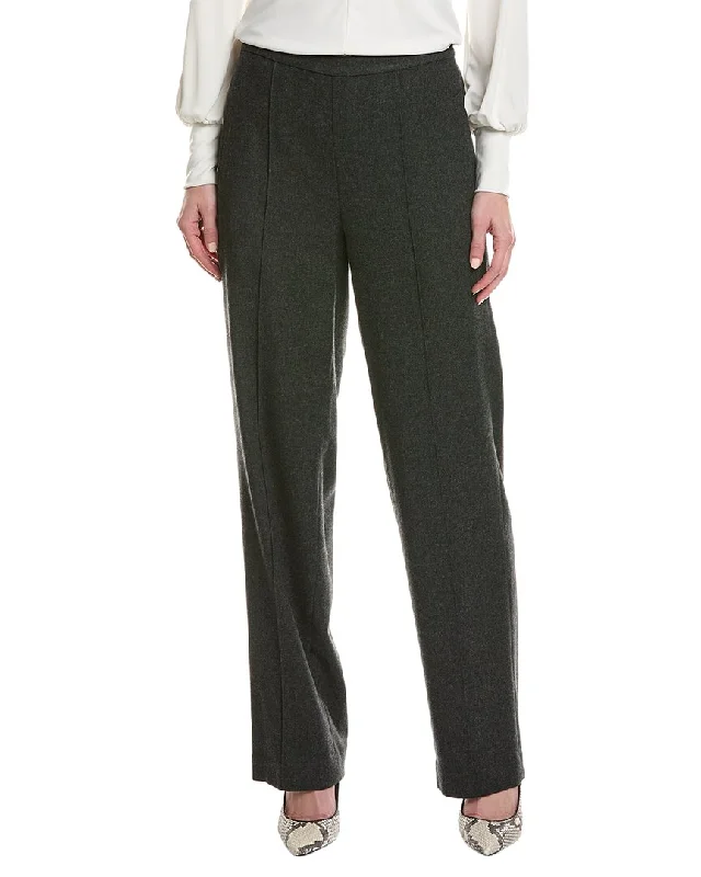 Vince Mid-Rise Wool-Blend Wide Leg Pant Comfortable Denim Leggings