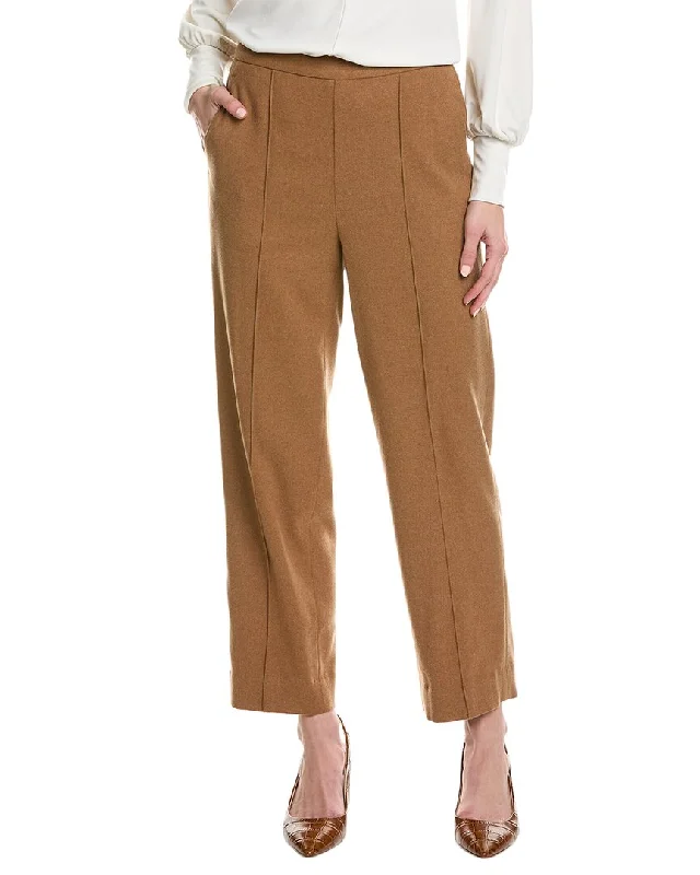 Vince Mid-Rise Wool-Blend Easy Pant Elegant Dress Pants
