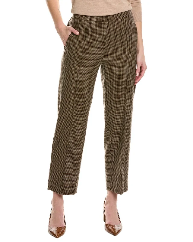 Vince Mid-Rise Wool-Blend Pant Cozy Full-Length Pants