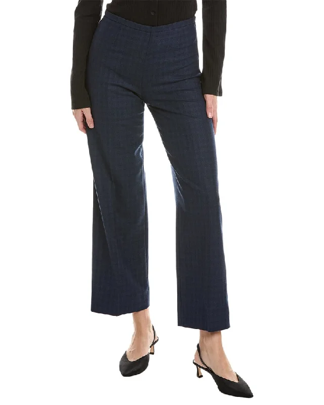Piazza Sempione Amandine Wool-Blend Pant Comfortable Pleated Pants