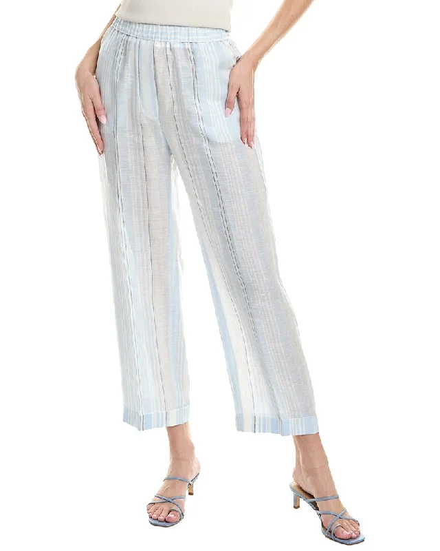 Peserico Linen Pant High-Waist Yoga Pants