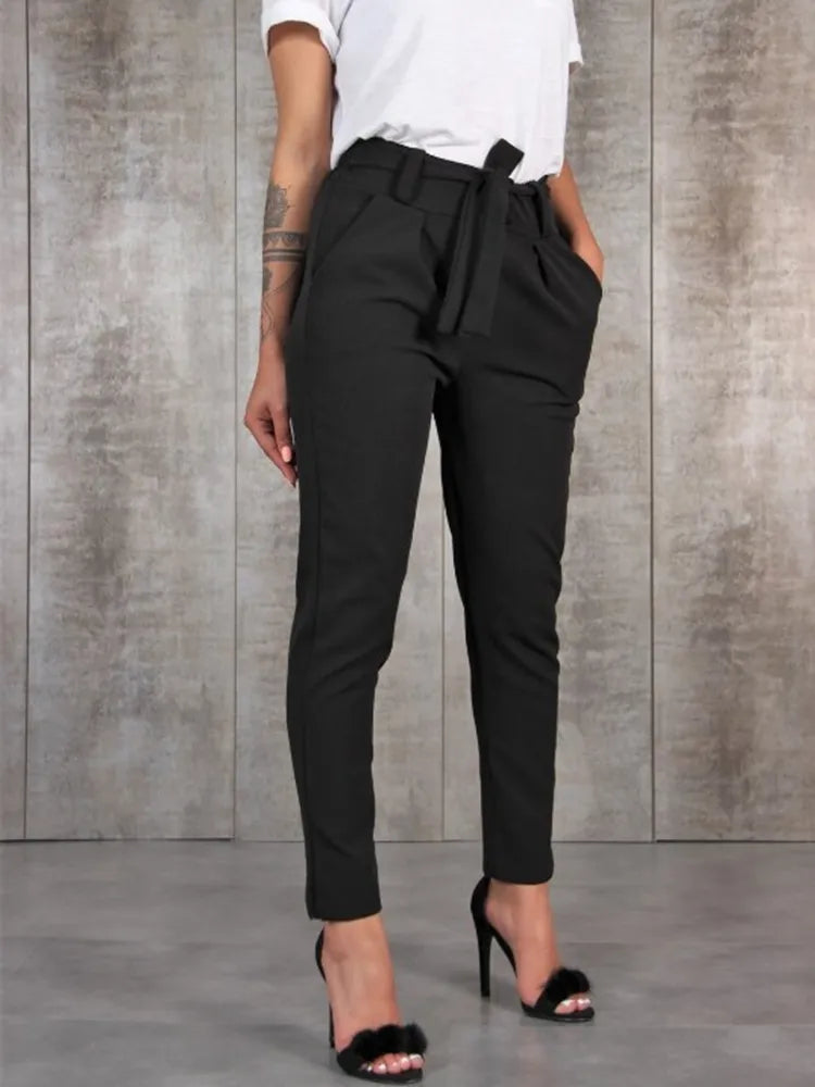 Spring Summer Autumn Casual Slim Chiffon Thin Pants For Women Comfortable Jogging Pants Spring Summer Autumn Casual Slim Chiffon Thin Pants For Women Comfortable Jogging Pants