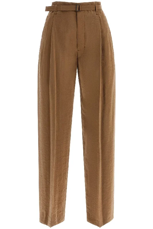Dry Silk Pants For Men Comfy Zip-Up Pants