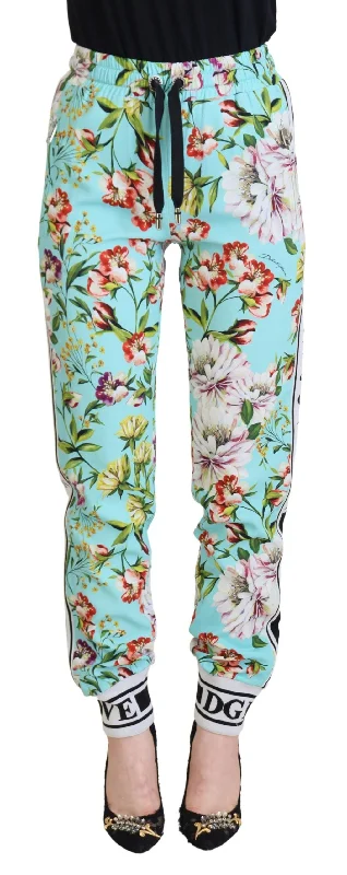 Dolce & Gabbana Elegant Multicolor Viscose Pants Chic Capri Pants