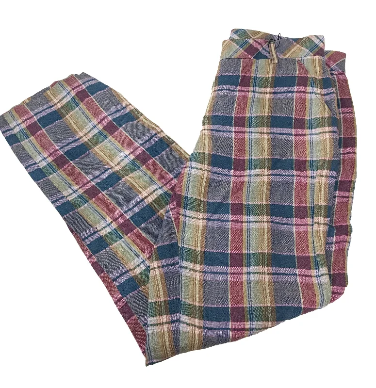 GANT Women's Forest Lake Madras Plaid Linen Pants 414653 $198 NWT Trendy Printed Pants GANT Women's Forest Lake Madras Plaid Linen Pants 414653 $198 NWT Trendy Printed Pants