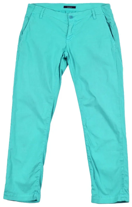 GANT Women's Peppermint Green Bright Poplin Pants 414662 $168 NWT Comfortable Cargo Pants