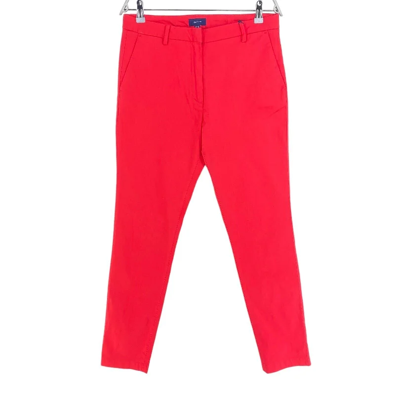 GANT Women's Plumeria Red Satin Chino Pants 414666 $178 NWT Comfortable Pleated Pants GANT Women's Plumeria Red Satin Chino Pants 414666 $178 NWT Comfortable Pleated Pants