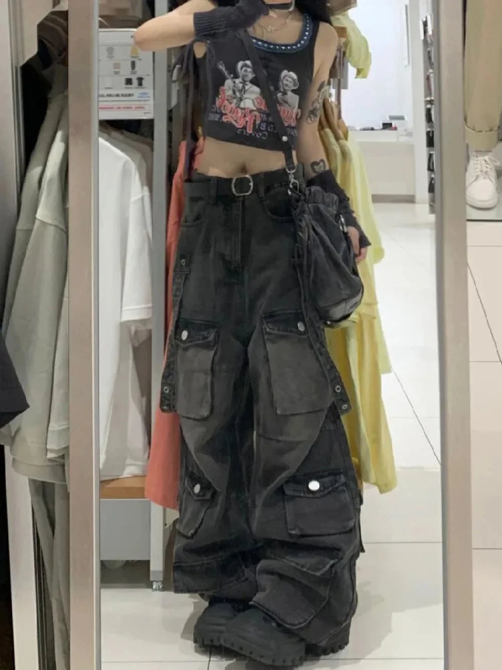 High Street High-waisted Washed Women's Denim Pant American Vintage Elegant High-Waist Pants High Street High-waisted Washed Women's Denim Pant American Vintage Elegant High-Waist Pants