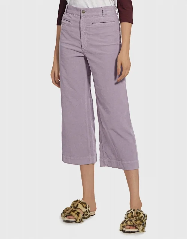 Jay Pant In Lavender Cozy Fitted Pants