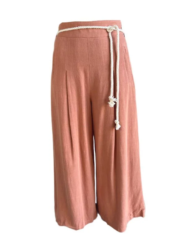 LOST IN LUNAR Women's Orange Adrian Wide Leg Crop Pants Size XS NWT High-Waist Jeans LOST IN LUNAR Women's Orange Adrian Wide Leg Crop Pants Size XS NWT High-Waist Jeans