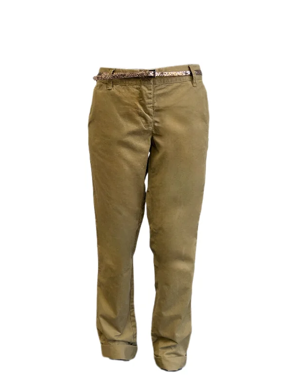 Maison Scotch Women's Brown Belted Chinos Pants #860 30/32 NWT Stylish Elastic Waist Pants Maison Scotch Women's Brown Belted Chinos Pants #860 30/32 NWT Stylish Elastic Waist Pants