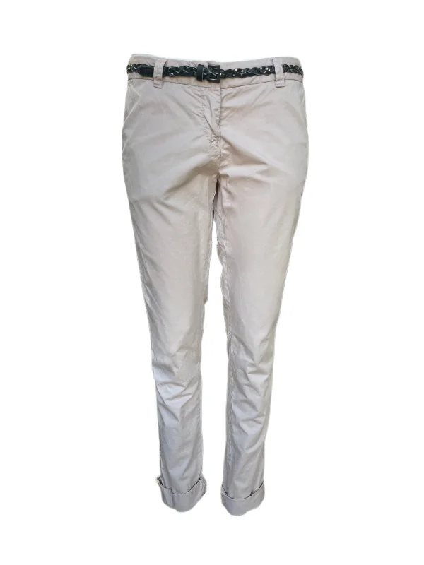 Maison Scotch Women's Light Pink Belted Chinos Pants #801 NWT Lightweight Linen Pants Maison Scotch Women's Light Pink Belted Chinos Pants #801 NWT Lightweight Linen Pants