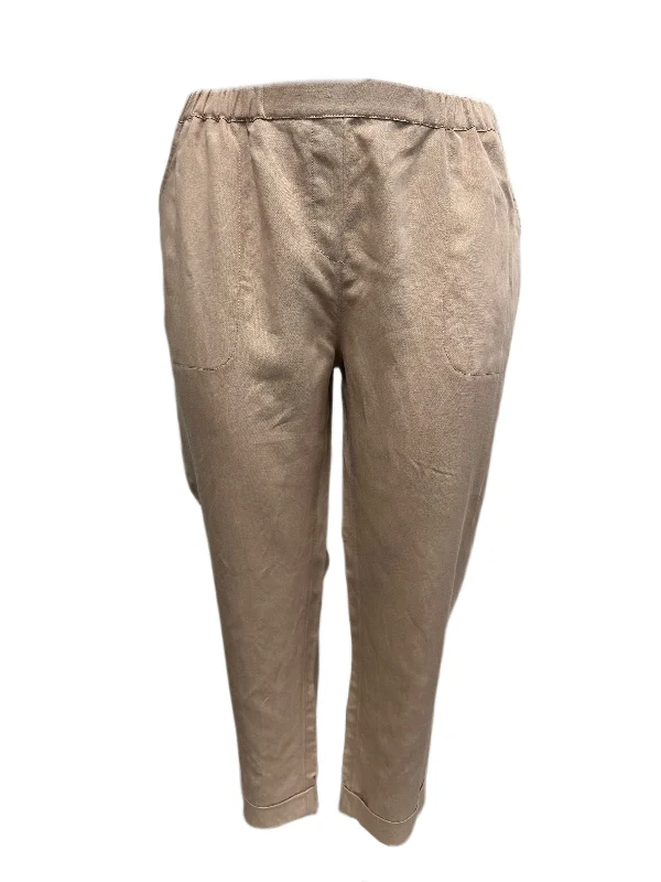 Marina Rinaldi Women's Beige Ragione Straight Leg Pants Size 18W/27 NWT Comfy Athletic Pants Marina Rinaldi Women's Beige Ragione Straight Leg Pants Size 18W/27 NWT Comfy Athletic Pants