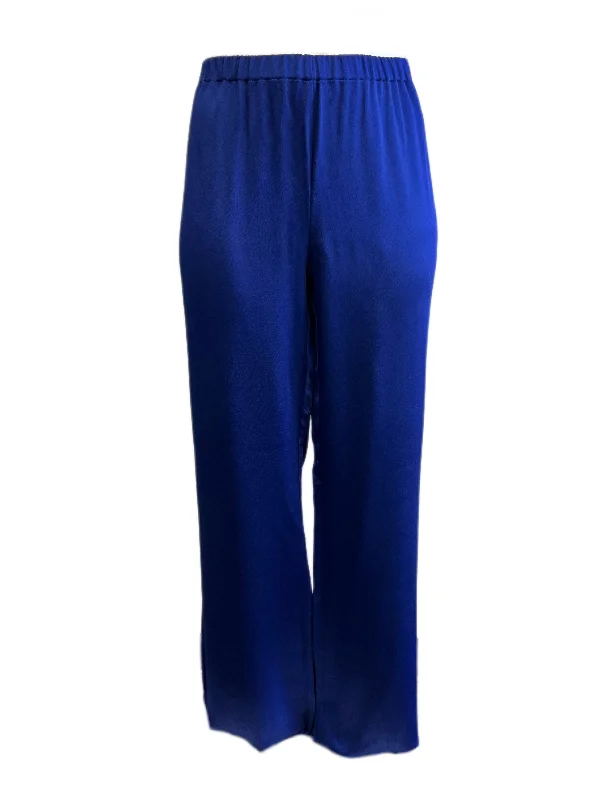 Marina Rinaldi Women's China Blue Raquel High Rise Pants NWT Cozy Maternity Pants