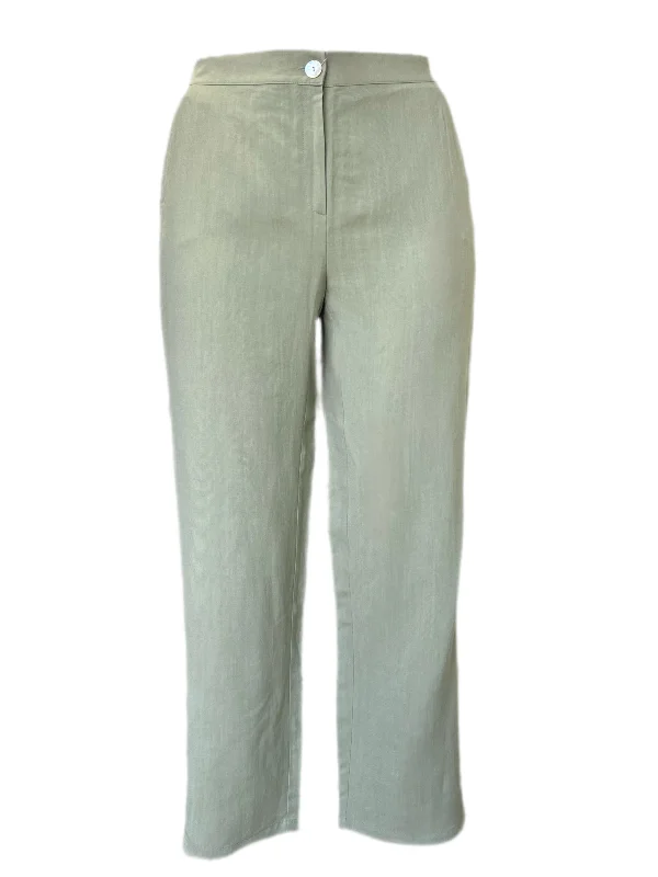 Marina Rinaldi Women's Green Renzo Straight Leg Pants Size 14W/23 NWT Casual Track Pants Marina Rinaldi Women's Green Renzo Straight Leg Pants Size 14W/23 NWT Casual Track Pants
