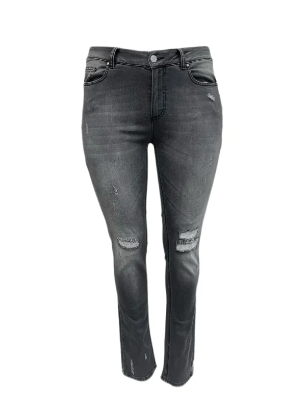 Marina Rinaldi Women's Grey Idrofono Cropped Denim Pants Size 12W/21 NWT Fashionable Jogger Pants Marina Rinaldi Women's Grey Idrofono Cropped Denim Pants Size 12W/21 NWT Fashionable Jogger Pants